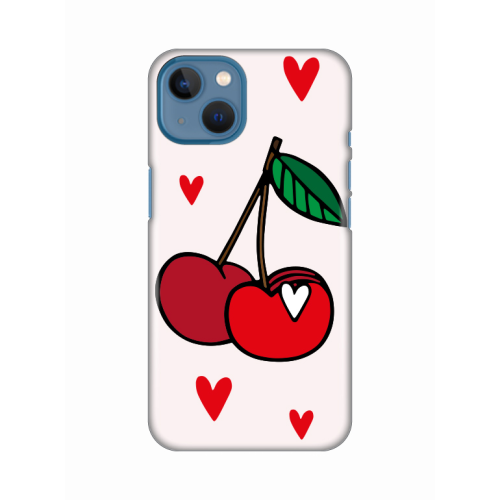 Silikonska futrola print za iPhone 13 Cherry.