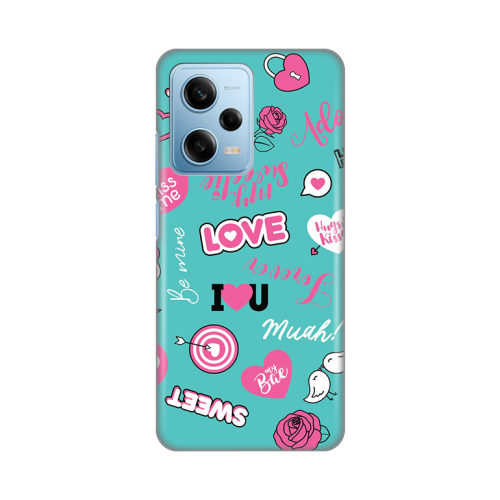 Silikonska futrola print za Xiaomi Redmi Note 12 Pro 5G (EU) Love.