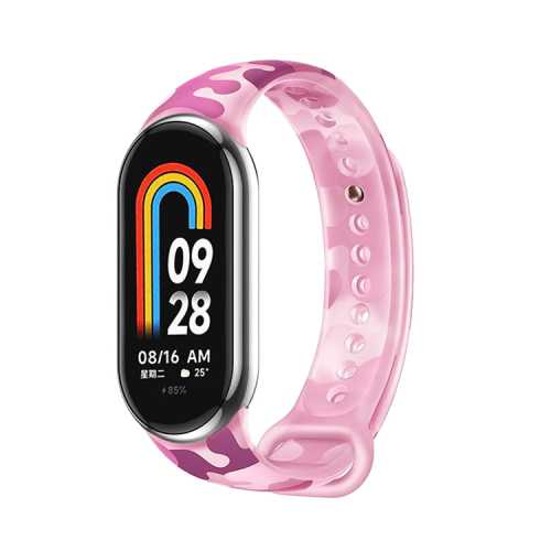 Narukvica za smart watch Xiaomi Mi Band M8/M9 army pink.