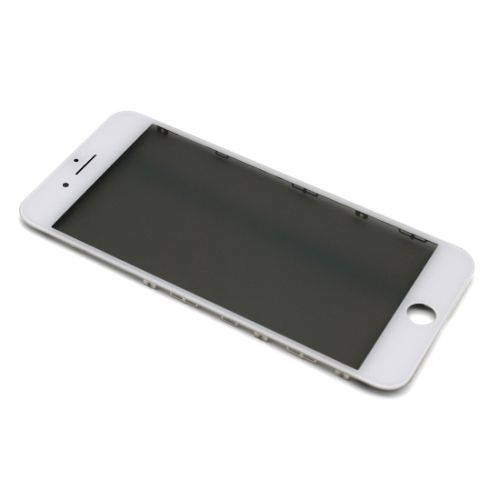Staklo touchscreen-a za Iphone 8 Plus + frame + OCA stiker + polaroid ORG (Crown Quality) white (MS).