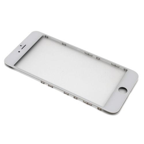 Staklo touchscreen-a za iPhone 6s Plus + frame + OCA stiker (Crown Quality) white (MS).