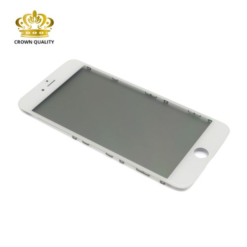 Staklo touchscreen-a za Iphone 7 Plus + frame + OCA stiker + polaroid ORG (Crown Quality) white (MS).