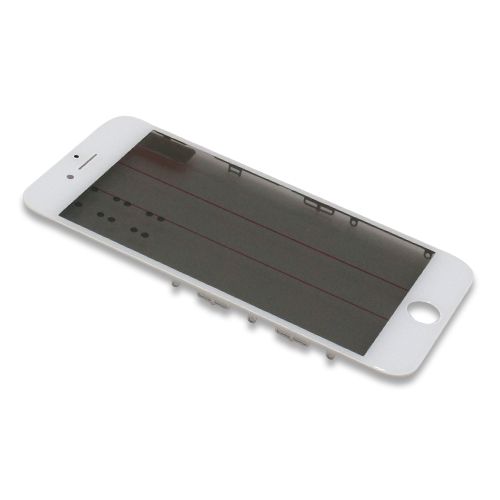 Staklo touchscreen-a za Iphone 7 sa frejmom + oca i polaroid white ORG (MS).