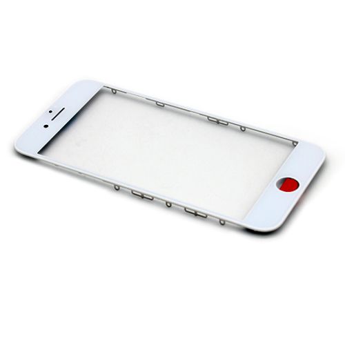 Staklo touchscreen-a za iPhone 8/SE (2020) + frame (Crown Quality) white (MS).