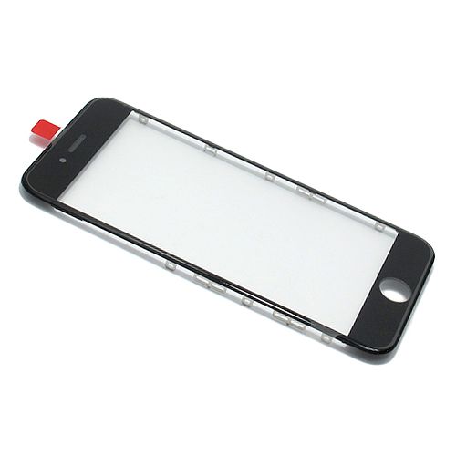 Staklo touchscreen-a za Iphone 6S sa frejmom + oca black (MS).