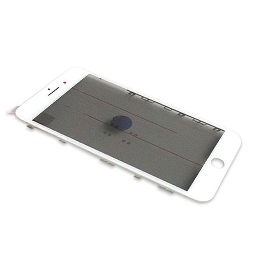 Staklo touchscreen-a za Iphone 8 Plus sa frejmom + oca I polaroid white ORG (MS).