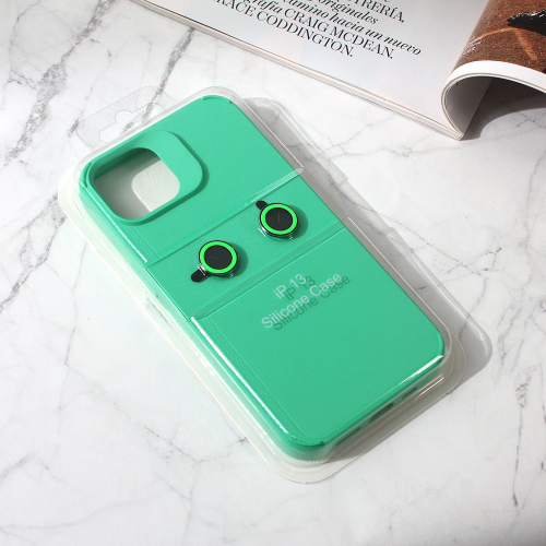 Futrola Colorful and Camera glass za iPhone 13 mint.