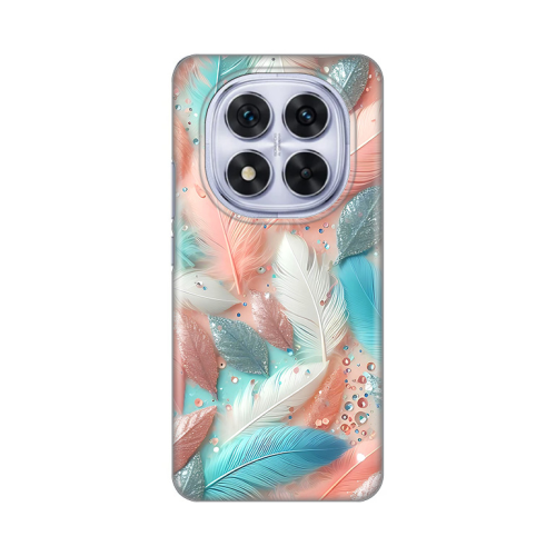 Silikonska futrola print za Xiaomi Redmi Note 14 Pro 5G (EU) Pastel Feathers.