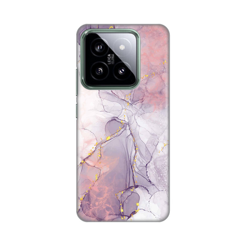 Silikonska futrola print za Xiaomi 14 Pink Marble.