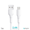Data Kabl Pluginn PI-AmB 2.4A USB na micro USB beli 1m.