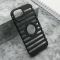 Futrola LINES LOGO CUT za iPhone 15 crna (MS).