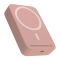 Power Bank baterija MagSafe 15W 10000 mAh roze (MS).