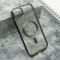 Futrola providna ELEGANT MAGSAFE za iPhone 15 Plus crna (MS).