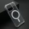 Futrola CRASHPROOF MAGNETIC CONNECTION za iPhone 15 Pro (6.1) providna (bela) (MS).