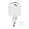 Kucni punjac LDNIO A2318C 20W PD Quick Charge 3.0 sa Type C na Type C kablom beli.