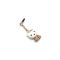 Kapica Handsfree slušalice 3,5 mm charm Kitty L ljubicasta.