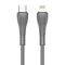 USB data kabl LDNIO LC671 30W Type-C na Lightning 1m crni (MS).