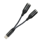 Adapter za slusalice SX-08 Type C na 2x 3.5mm crni.