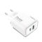 Kuciste punjaca Moxom MX-HC178 USB+Type-C QC18W PD45W belo (MS).