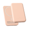 Power Bank baterija prenosiva baterija Magsafe PD 5000 mAh roze.