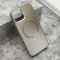 Futrola COLOR METAL MagSafe za iPhone 12 srebrna (MS).