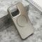 Futrola COLOR METAL MagSafe za iPhone 15 Pro (6.1) srebrna (MS).