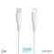 Data Kabl Pluginn PI-PDL 30W Type C na Lightning beli 2m.