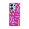 Silikonska futrola print za Xiaomi Redmi Note 13 4G (EU) Happy Lines pink.