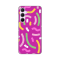 Silikonska futrola print za Samsung A356B Galaxy A35 5G Happy Lines pink.