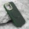 Futrola CARBON MagSafe za iphone 16 (6.1) zelena (big camera) (MS).