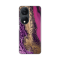 Silikonska futrola print za Huawei Honor X7b Purple Gold Marble.
