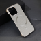 Futrola Magsafe Carbon za iPhone 16 Pro siva.