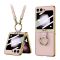 Futrola GOLD EDGE za Samsung F741B Galaxy Z Flip 6 5G roze (GKK case) (MS).