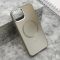 Futrola COLOR METAL MagSafe za iPhone 13 (6.1) srebrna (MS).
