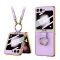 Futrola GOLD EDGE za Samsung F741B Galaxy Z Flip 6 5G ljubicasta (GKK case) (MS).