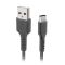 USB data kabl SBS M2 USB-A na Type C 1m crni (TECABLETYC1KPOS) (MS).