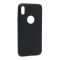 Futrola ultra tanki KOLOR za Iphone XS crna (MS).