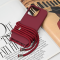 Futrola Crossbody za iPhone 16 Pro bordo.