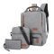 Ranac za laptop BP-07 set 3u1 (ranac i dve torbice) sivi (MS).