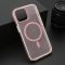 Futrola CRYSTAL MagSafe za iPhone 15 roze (MS).