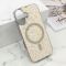 Futrole GLAM GLOW MagSafe za iPhone 16 (6.1) siva (MS).