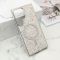 Futrole GLAM GLOW MagSafe za Samsung S928 Galaxy S24 Ultra 5G srebrna (MS).