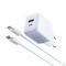 Kucni punjac Moxom MX-HC206 18W FAST Type C na Type C plavi (MS).