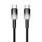 USB data kabl MOXOM MX-CB309 PD 60W Fast Type-C na Type-C crni (MS).