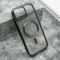 Futrola providna ELEGANT MAGSAFE za iPhone 15 Pro Max (6.7) crna (MS).