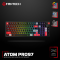Tastatura Mehanicka Gaming Fantech MK918 RGB Atom PRO97 Wireless crna (Blue switch).