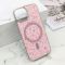 Futrola GLAM GLOW MagSafe za iPhone 15 roze (MS).