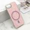 Futrola GLAM GLOW MagSafe za iPhone 16e roze (MS).