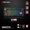 Tastatura Mehanicka Gaming Fantech MK921 Maxfit 8 Wireless black brown switch.