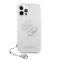 Futrola Guess Hc PC 4G Metal Charm za iPhone 12 Pro Max 6.7 srebrna (GUHCP12LKS4GSI).